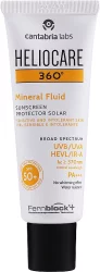 Cantabria Labs Heliocare 360º Mineral Fluid SPF 50+, 50 мл - Солнцезащитный минеральный флюид