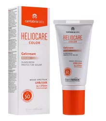 Cantabria Labs HELIOCARE Color Gelcream Light SPF 50, 50 мл - Тональний сонцезахисний гель-крем для нормальної та сухої шкіри (тон світлий)