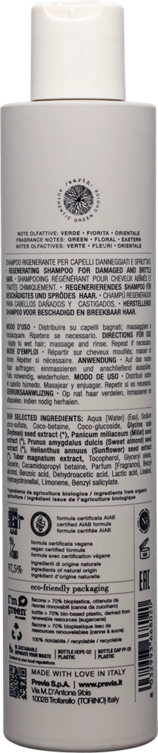 Previa RECONSTRUCT REGENERATING - Філлер шампунь