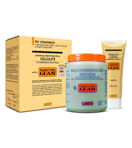 GUAM Fanghi d’Alga, економічна упаковка (маска 1 кг + гель 250 мл) - Антицелюлітна маска з морських водоростей