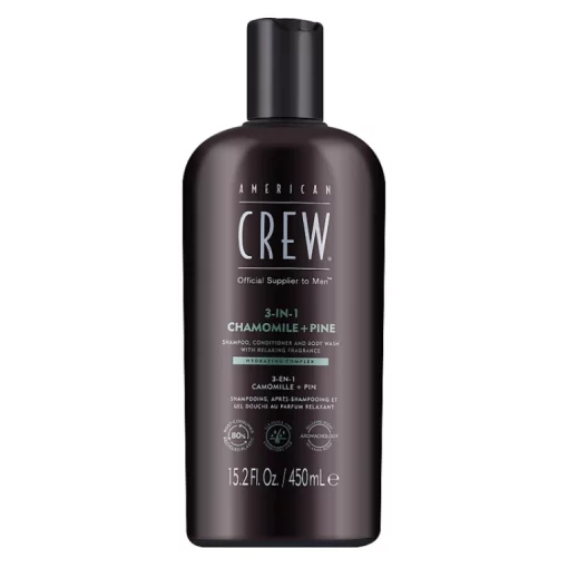 American Crew Chamomile + Pine Shampoo Conditioner And Body Wash - Средство 3-в-1 для волос и тела Чайное дерево