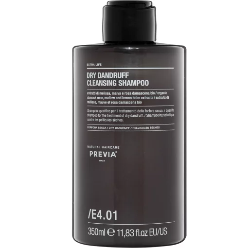 Previa Natural Haircare Extra Life E4.01 Dry Dandruff Cleansing Shampoo, 350 мл - Шампунь очищувальний проти сухої лупи