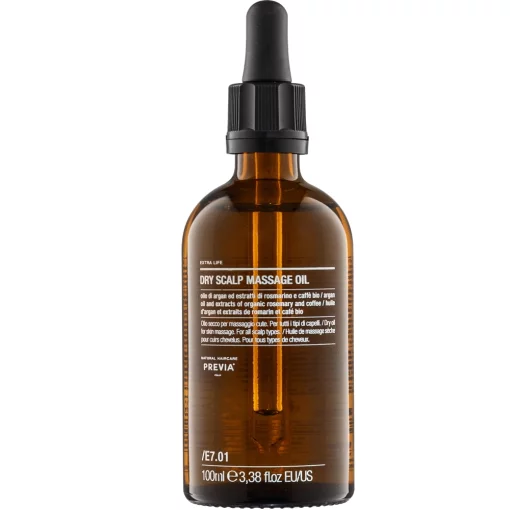 Previa Natural Haircare Extra Life E7.01 Dry Scalp Massage Oil, 100 мл - Масажна олія для шкіри голови