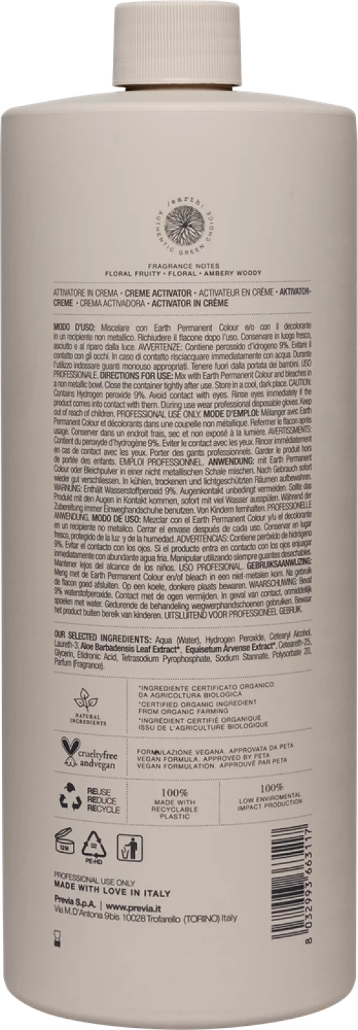 Previa EARTH 30VOL 9% 1000 мл - Крем-активатор