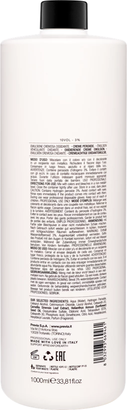 Previa Peroxide 10 VOL 3%, 1000 мл - Окислитель