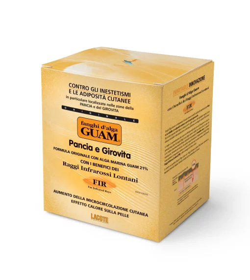 GUAM FIR, 1 кг Грязевая маска из морских водорослей для живота и талии с разогревающим действием