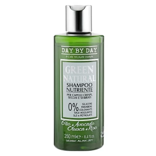 Alan Jey Green Natural Shampoo, 250 мл - Шампунь живильний для кучерявого, сухого і пошкодженого волосся