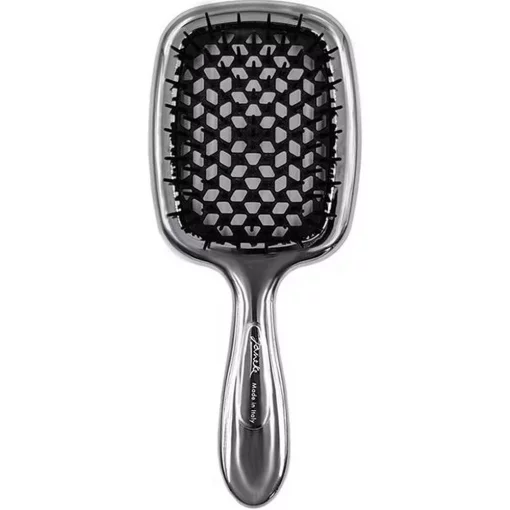 Janeke Superbrush Standart Lux - Щітка срібло з темно-сірим