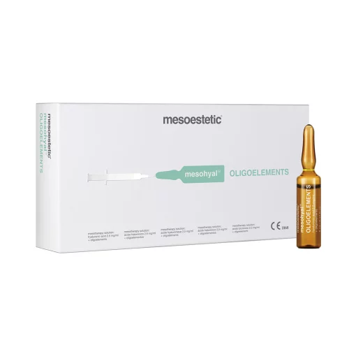Mesoestetic Mesohyal OLIGOELEMENTS, 5 мл - Біоревіталізант Мезогіал Олігоелементи + гіалуронова к-та 2,5 мг/мл (ампула)