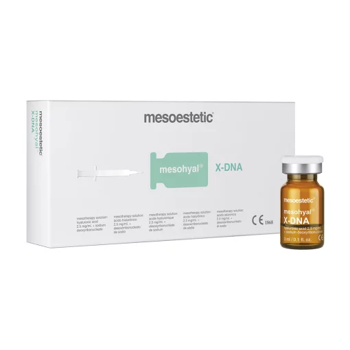 Mesoestetic Mesohyal X-DNA, 3 мл - Биоревитализатор Мезогиал X-DNA полинуклеотид 3% + гиалуроновая кислота 2,5 мг/мл (флакон)